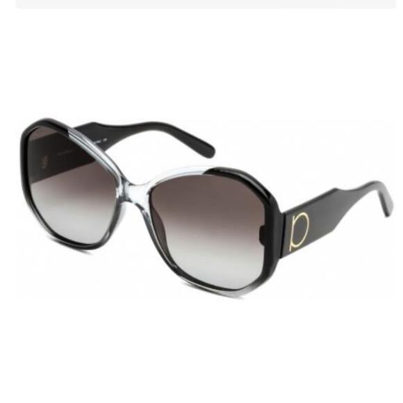 Salvatore Ferragamo SF942S 007 Grey Gradient Oversized Sunglasses Sz 61-17-145 - Picture 1 of 9